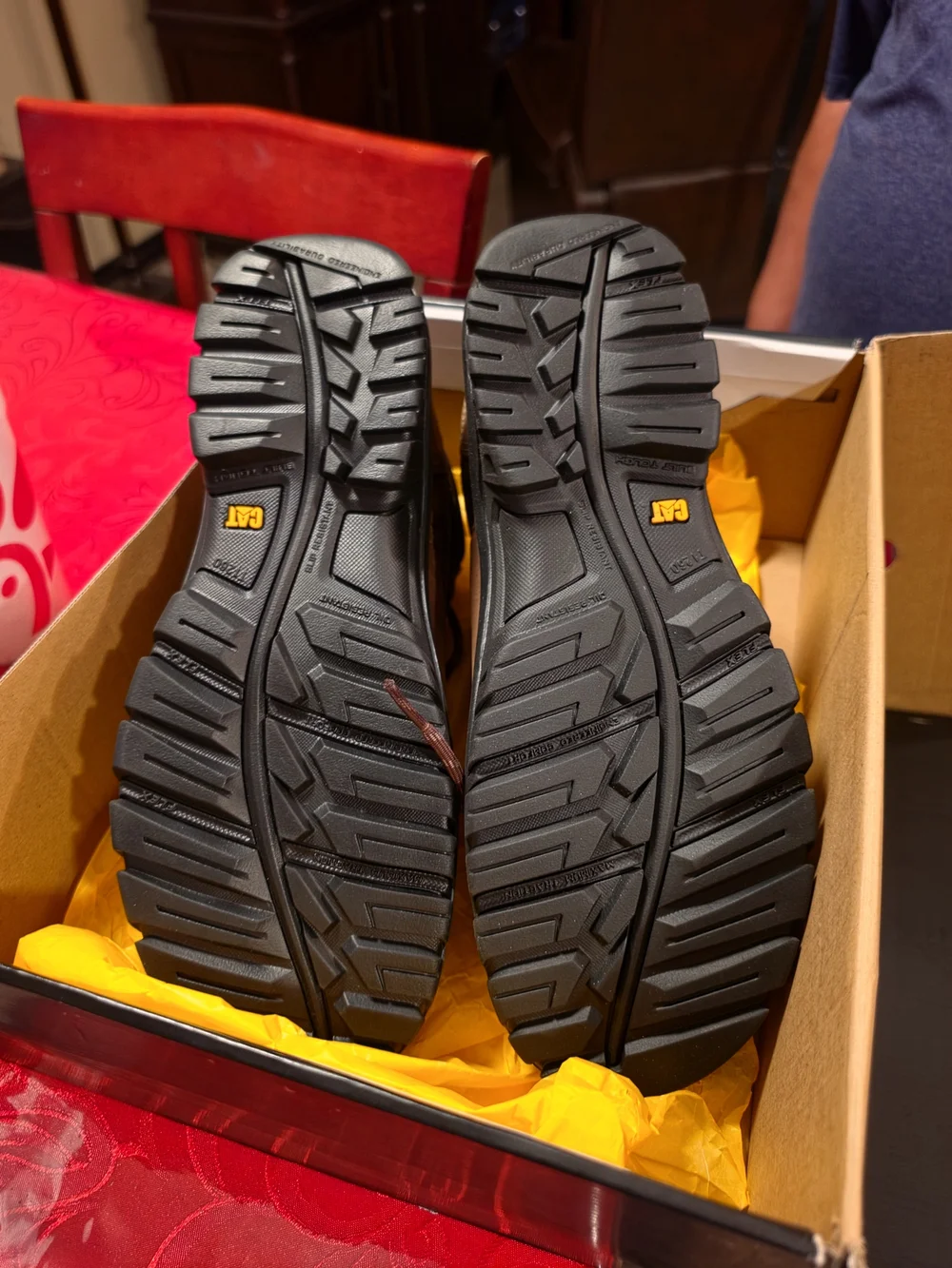 Caterpillar Men’s Waterproof Work Boots – Size 10